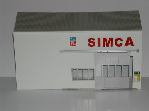 diorama garage station service maquette miniature 1/43°