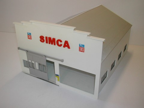 diorama garage station service maquette miniature 1/43°