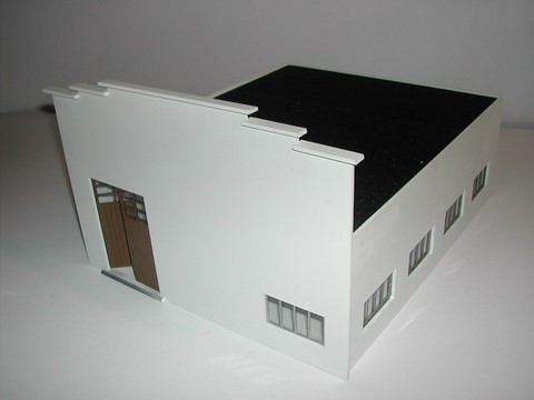 diorama garage station service maquette miniature 1/43°