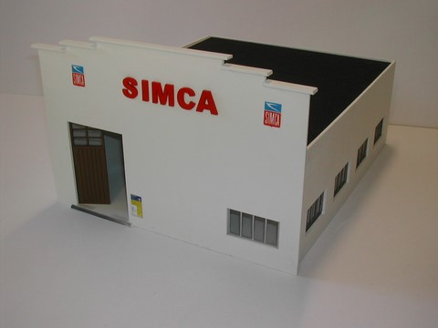 diorama garage station service maquette miniature 1/43°