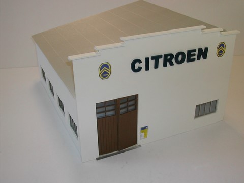 diorama garage station service maquette miniature 1/43°