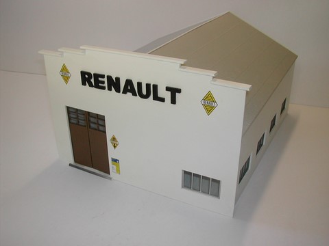 diorama garage station service maquette miniature 1/43°