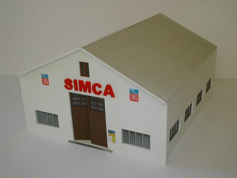 diorama garage station service maquette miniature 1/43°