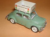 renault 4cv miniature auto école bip publicitaire 1/43°