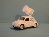 renault 4cv miniature martens publicitaire 1/43°