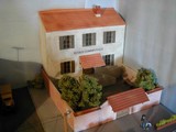   ecole décors diorama dioramas maison maisons vitrine vitrines 1/43°