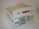 diorama garage station service maquette miniature 1/43°