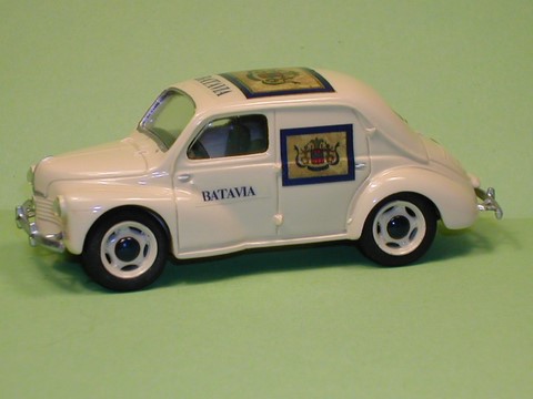 renault 4cv miniature batavia publicitaire 1/43°