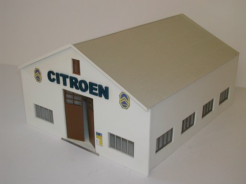 diorama garage station service maquette miniature 1/43°